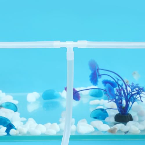 AQUANEAT Aquarium Airline Tubing Connector, Fish Tank Air Pump Connector, Plastic, 40Pcs