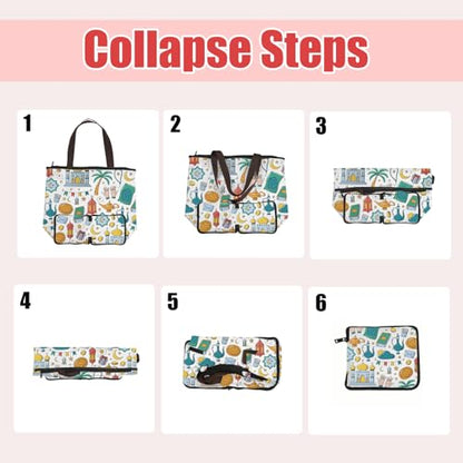 MEIKIUP Ramadan Tote Bag Islamic Gift Ramadan Mubarak Foldable Bag My Ramadan Worship Bag