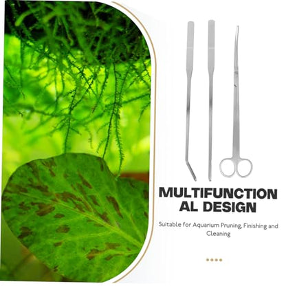 BESPORTBLE Aquarium Cleaning Essentials Scissors Tweezers Spatula Tool for Aquascaping Maintenance