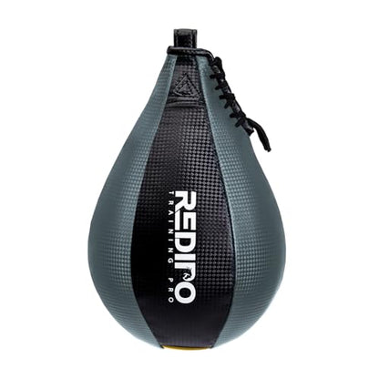 Boxing Speed Bag - PU Leather Speed Punching Ball for Boxing, MMA Training Speed Ball Reflex Ball Boxing Equipment, Punching Bag Workout Kicking Training Home Gym Exercise Speed Ball - color: Grey