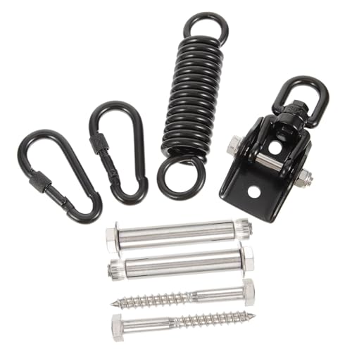 Stainless Steel Heavy Bag Suspension Hook Set for Boxing Punching Bag Bracket Spring Shock Absorbent Adjustable Design for Home Gym and Outdoor Use