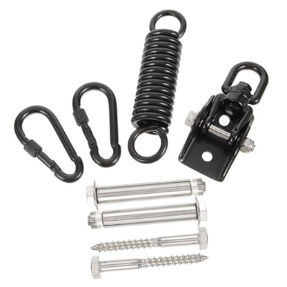 Stainless Steel Heavy Bag Suspension Hook Set for Boxing Punching Bag Bracket Spring Shock Absorbent Adjustable Design for Home Gym and Outdoor Use