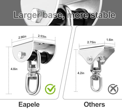 Eapele Heavy Bag Hanger, Punching Bag Mount for Ceiling 360° Swivel Wood Beam Holder for Boxing Bag, Heavy Bag, Gym Punching Bag, Speed Bag, Aerial Yoga Swing, Gymnastic Rings, Sandbag, Hammock - color: Heavy Bag Hanger