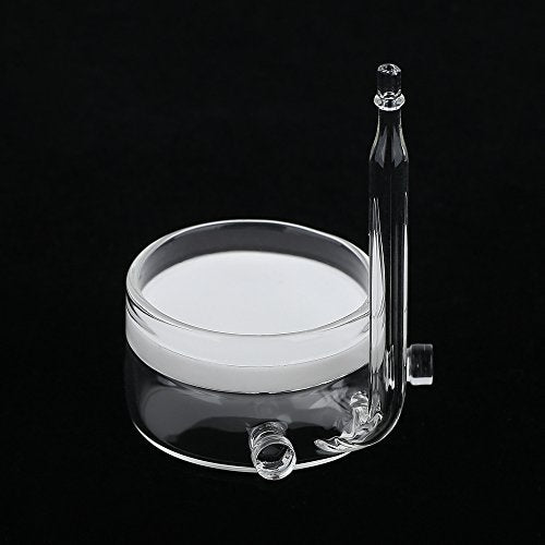 CO2 Diffuser Glass Reactor with U Shape Connecting Tube for Pollen Aquarium Plants Tank(CO2 Diffuser-Small Flat-Bottomed) - color: CO2 Diffuser-Small Flat-Bottomed