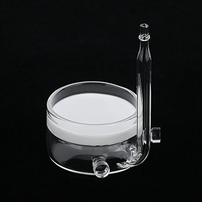 CO2 Diffuser Glass Reactor with U Shape Connecting Tube for Pollen Aquarium Plants Tank(CO2 Diffuser-Small Flat-Bottomed) - color: CO2 Diffuser-Small Flat-Bottomed
