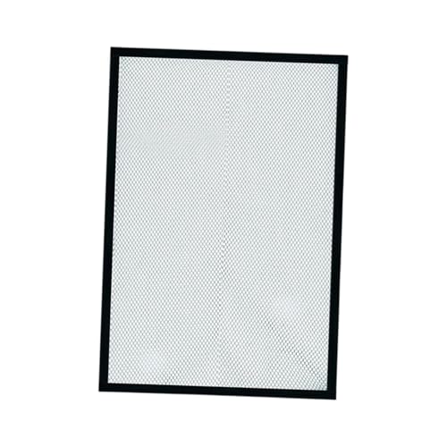 Baoblaze Aquarium Anti-Jump Screen Cover, 50x30cm Transparent Polyester Mesh Netting DIY Kit for Fish Tank Lid Replacement - size: 50x30cm