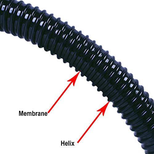 HydroMaxx® Non Kink, Corrugated, Flexible PVC Water Garden Hose and Pond Tubing. Thick Wall. US/UL Sizing (3/4" Dia x 25 ft) - size: 3/4" Dia x 25 ft
