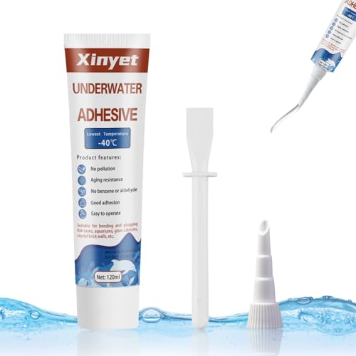 120ml Aquarium Silicone Sealant Clear, Underwater Sealant | Strong Adhesion Fish Tank Sealant for Fish Tank,Swimming Pools,Spa Pools,Underwater Equipment