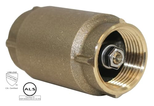 Merrill MFG CVNL100 1" No-Lead Brass Check Valve 700 Series, 1"