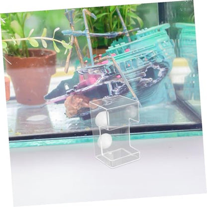 2pcs Aquarium Feeding Ring with Suction Cups, Fish Tank Feed Ring for Shrimp and Fish, Anti-Drift Food Dispenser for Freshwater and Saltwater Tanks