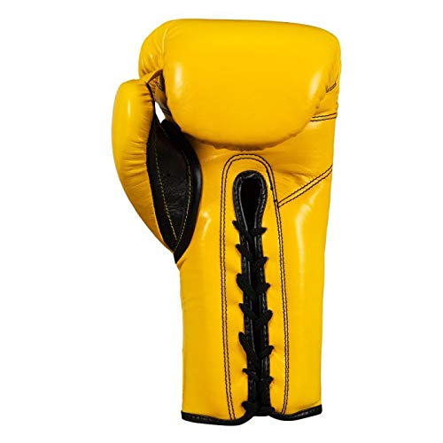 Pro Mex Pro Lace Training Gloves V 3.0 - color: Yellow, size: 14 oz