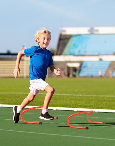 20 PCS Agility Hurdles, 6" 9" 12.6" Speed Training Equipment for Kids & Athletes, Plyometric Hurdles for Soccer, Football, Basketball, Baseball, Indoor Outdoor Sports