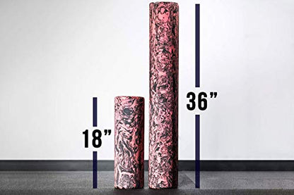Rep Fitness Dense Foam Roller | 36" Muscle Recovery Tool | High Density Massage Cylinder | Back Pain Relief Equipment | Yoga Exercise Gear | Trigger Point Therapy Roller - size: 6x36”