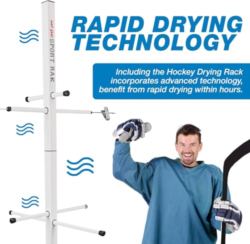 Wet Gear-Hockey Equipment Dryer Rack: Metal Model
