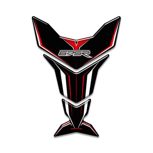 Motorcycle 3D Tank Pad Compatible with Triumph Street Triple Daytona 675 765R RS Stickers Gas Kit Knee Fish Bone Tank Pad Decals Fit for 675 765 R RS Stickers Decals Tank Protection Waterproof (A-20) - color: A-20