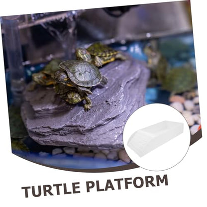 Totority Turtle Basking Platform Ramp for Reptiles Multipurpose Food and Water Dish for Aquariums for Turtles Frogs and Lizards and Stable Design Small
