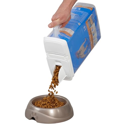 Buddeez Pet Food Storage Container - 8 Quart Capacity Bird Seed Container & Dog Food Storage, with Durable EZ Grip Handle and EZ Flip Lid with Pour Spout