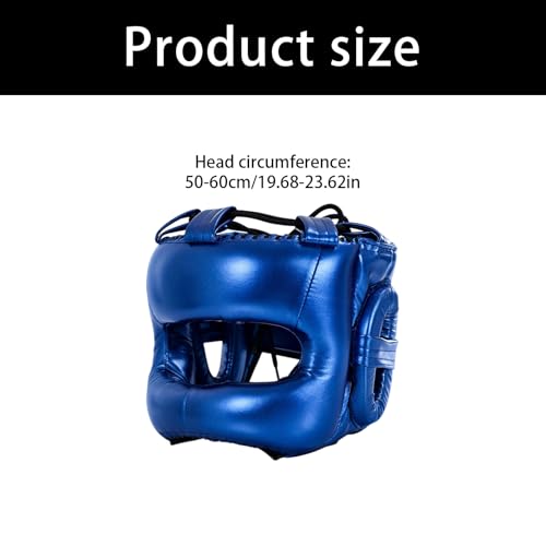 Adjustable Boxing Headgear with Full Coverages Protections Easy Liners Kickboxing Helmet for Athletes Present Muay Thai Helmet - color: gold