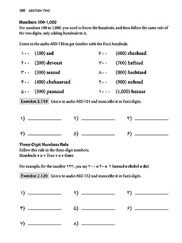 Reading & Writing Farsi (Persian): A Workbook for Self-Study: A Beginner's Guide to the Farsi Script and Language (Free Online Audio & Printable Flash Cards)
