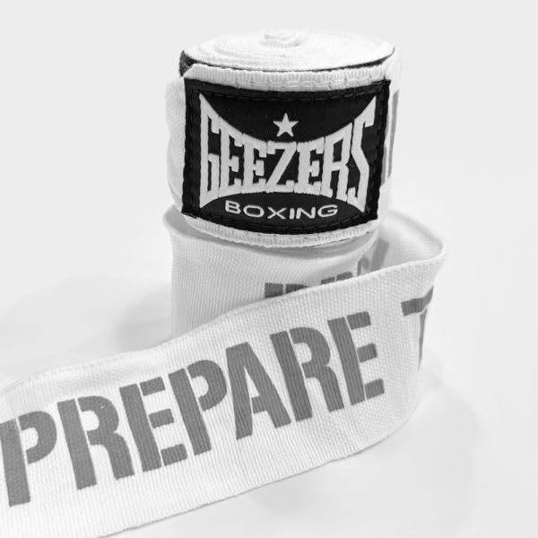 Geezers Prepare to Fight Hand Wraps - color: White, size: 4m