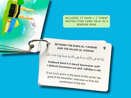Umrah Dua Cards, Step by Step Guide Umrah Duas, Umrah Gift, Umrah Prayers and Supplications, Umrah Flash Cards