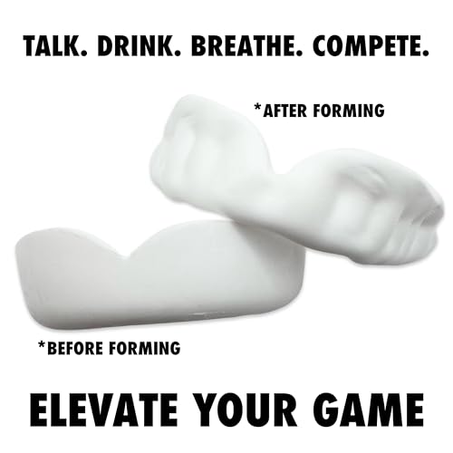 Zero-G Sports Mouthguard White 1-Pack - Adult Size - Boil & Bite - Basketball, Football, Soccer, Baseball, Hockey, Lacrosse - color: White