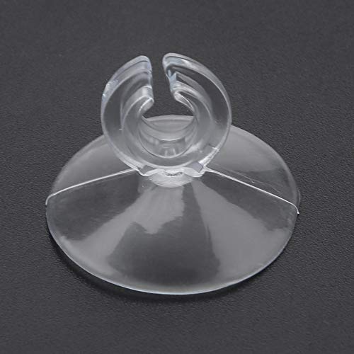 50pcs Aquarium Sucker Clips, Fish Tank Hose Holder Clamps, Ultra Strong Suction Cup Clips for Oxygen Pump Soft Pipe, Transparent Rubber Tube Holders for Aquarium Fish Tank Accessor