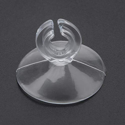 50pcs Aquarium Sucker Clips, Fish Tank Hose Holder Clamps, Ultra Strong Suction Cup Clips for Oxygen Pump Soft Pipe, Transparent Rubber Tube Holders for Aquarium Fish Tank Accessor