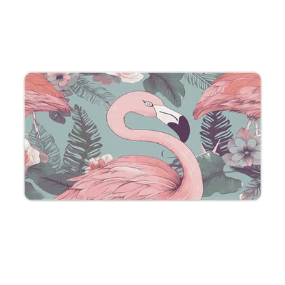 Large Size Gaming Mouse Pad Flamingo2 Desk Mat Non-Slip Base Waterproof Desktop Writing Pad for Office Home - color: Flamingo2, size: 40X75cm