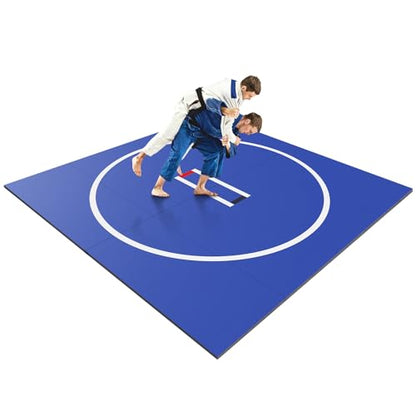 Generic X Jiu Jitsu Wrestle Mats Wear Resist Roll Out Wrestling Mat Anti-Slip Multi-Functional Training Blankets for Grappling Martial Art Boxing Judo