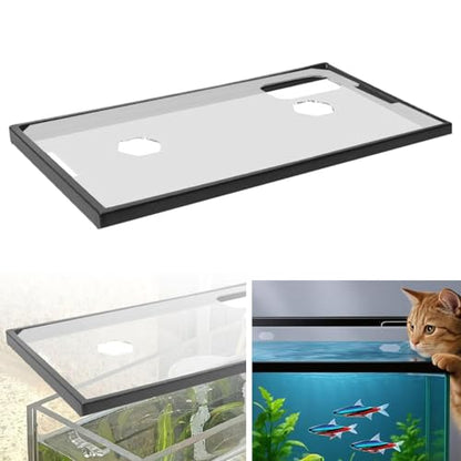 Aquarium Tank Lid Cover with Frame Clear Anti Jump for 43cm Tank (17 inch), 43cmx25.5cmx1.2cm- for 40 40cmx22.5cmx1.2cm - color: For 40 40cmx22.5cmx1.