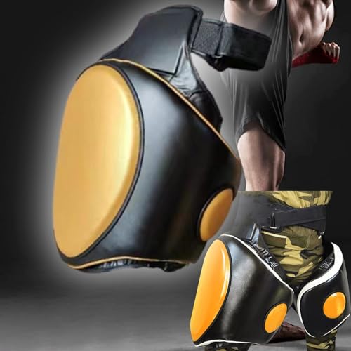 Colaxi Kick Boxing Thigh Pad,Kicking Striking Body Pad,Kickboxing Muay Thai Kickboxing Women Men Workout,Boxing Training Foot Target - color: right black