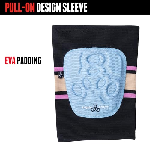 Triple Eight Covert Knee Pads – Ideal for Roller Skating, Biking, BMX, and Skateboarding - color: Sunset, size: Large