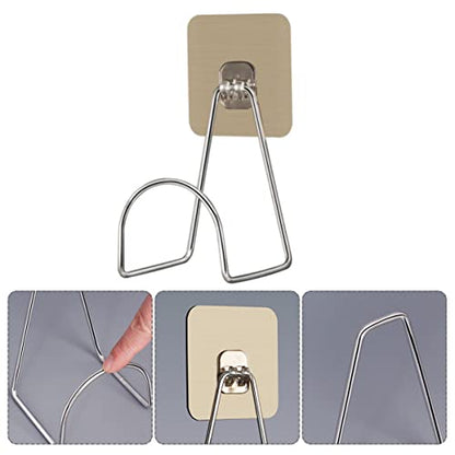 VOSAREA Helmet Wall Hook Self-Adhesive Motorcycle Helmet Storage Rack Wall-Mounted Holder for Safe and Convenient