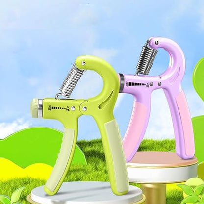 Strengthener Hand Grip for Kid Boys Girls Teenager Strength Trainer Number Counter Forearm Finger Wrist Gripper Exerciser 5-30kg Adjustable Stretcher Squeezer Workout - color: Pink