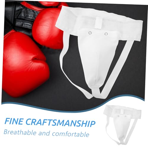Breathable Groin Protector Guard Comfortable Crotch Guard for Boxing Taekwondo Karate Wear-Resistant Moisture-Wicking for Outdoor Sports Fitness Activities