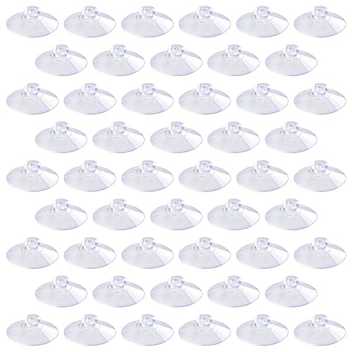 Pawfly 50 Pack Suction Cups, Small Rubber Suction Cups for Home Kitchen Bathroom Organization Christmas Decoration Window (1.8 Inch) - style: 1.8 in 50pcs