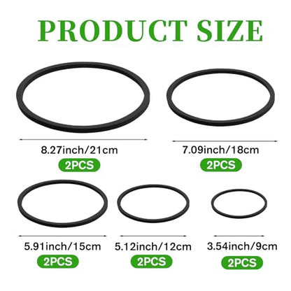 10 Pcs Fish Feeding Ring, 5 Sizes Aquarium Floating Plant Barrier, Round Floating Rings EVA Feeder Rings Float Plant Corral Fish Tank Accessories for Goldfish, Betta
