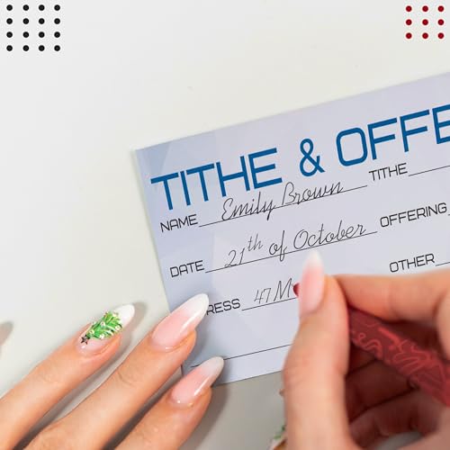 Tithe and Offering Envelopes for Church Donations, 200 Count 6.3 x 3.1 Inch Card Paper Envelopes for Cash, Checks, Weekly Tithes, Sunday Services and Ministries