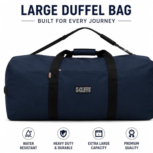 Heavy Duty Cargo Duffel Large Sport Gear Drum Set Equipment Hardware Travel Bag Rooftop Rack Bag - color: Navy, size: 30" x 15" x 15"