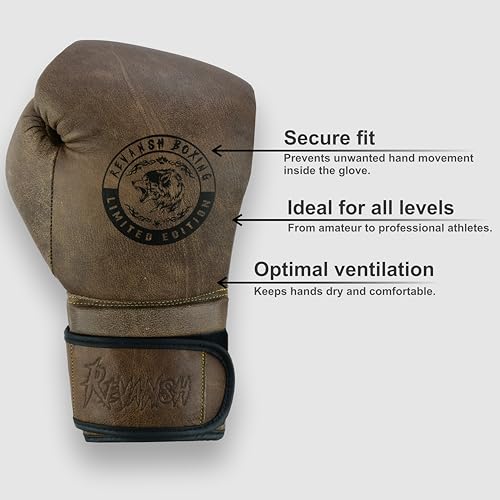 Boxing Gloves for Training & Sparring – Cowhide Leather Gloves for Boxing, Muay Thai, MMA, Kickboxing – 12oz 14oz 16oz – Durable, Comfortable Unisex Punching Bag Gloves - size: 16 oz