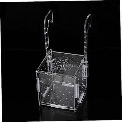 VANZACK Acrylic Fish Tank Isolation Box Breeding Acclimation Box for Fish Tank Separator Betta Guppy Incubator Floating Cover