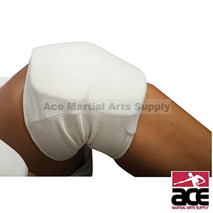 White Cloth Knee Pad - Large