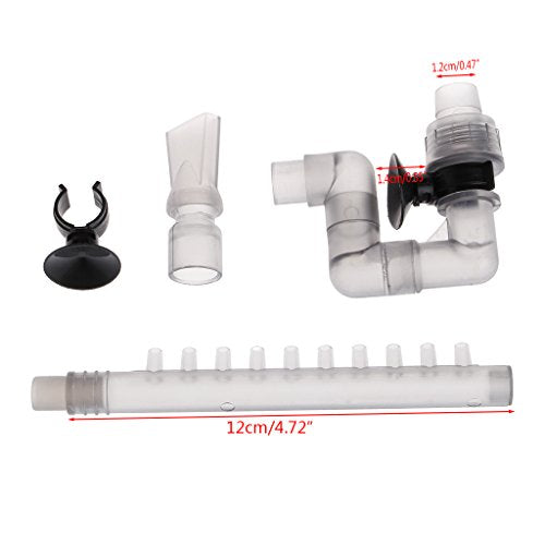 Canister Outflow Outlet Tube Fish Tanks External Filter Replacement Accessories with Strong Suction Cups