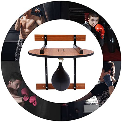 Wall Mounted Speed Bags for Boxing, 360 Degrees Adjustable Black Speed Bag Platform Galvanized Iron Frame Speed Bag Stand Mount Speed Bag Platform Kit Swivel Punching Fitness Training