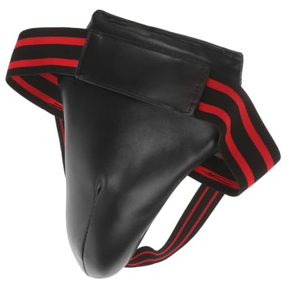 Cabilock Wear-Resistant Groin Protector Breathable Training Crotch Guard Portable Reusable Groin Guard for Taekwondo Muay Thai Boxing Sparring