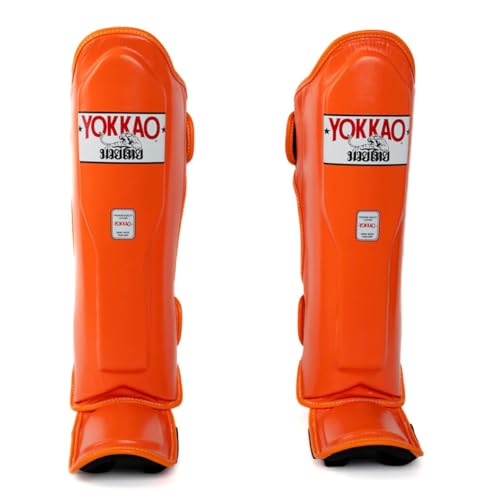 YOKKAO Matrix Muay Thai Kickboxing MMA Shin Guards with Knee Guards - color: Matrix Lbis, size: Medium
