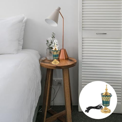 Alipis Electric Incense Burner Bakhoor Electric Incense Burner Middle Eastern Style Censer Plug-in Aroma for Home Decor Meditation Yoga Bedroom 7.67 X 2.95 X 2.95 in Us Plug