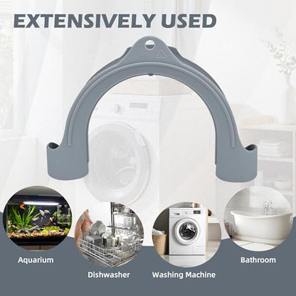 U-Shaped Washing Machine Drain Hose Holder Hook, 2Pack | U-Bend Hose Holder Hook, For Laundry Tub, Dishwasher and Sink Drain Hoses, Compatible with Samsung, GE Washers