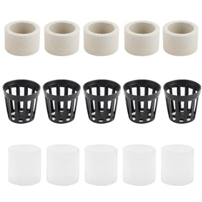 Aquatic Plants Fixed Set 5pcs Aquarium Plant Weights Pot and 5pcs Planting Cup with 5pcs Fixing Cottons Aquarium Accessories (15)